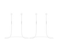 JDNFKG Boucles d'oreille en 2 Parties, Longe D'Aspiration Magnétique en Silicone, Longe Anti-Perte Portable, Adaptée Aux Voyages, Sports, Trajet (Blanc).