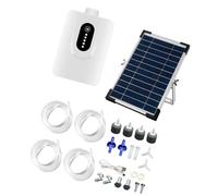 JDNH Aérateur solaire pour réservoirs comprenant 4 compresseurs d'air et une batterie de 6000 mAh fournissant de l'O2 24 fois par jour, quatre mille petits réservoirs sauvages, facile à organiser