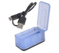 JDNH Boîtier de batterie multifonction pour appareil photo avec adaptateur et emplacement pour carte pour station de charge multi-protections organisée en déplacement