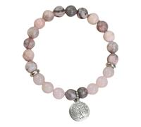 JDNH Bracelet arbre en pierre naturelle avec puissance de récupération naturelle - Réflexion essentielle permanente - Texture unique