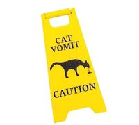 JDNH Cats & Chiens Vomissements Signaux Avertissement Chiens Vomit Signal Cadeau Gag Drôle pour Amoureux des Animaux De Compagnie Décoration Intérieur Extérieur