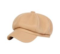 JDNH Chapeau octogonal en coton pour femme - Accessoire de mode pour un usage quotidien - Activité de plein air - En coton assorti, bordeaux, L