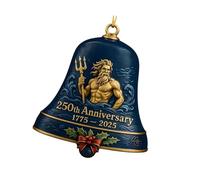 JDNH Cloches en acrylique pour 250e anniversaire de mariage, décoration de sapin de Noël, pour collectionneurs, amateurs d'histoire, amateurs d'histoire