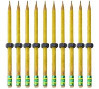 JDNH Crayon sensoriel fileté avec écrou pour enfants et adultes - Soulagement du stress - Outil de mise au point silencieux pour salle de classe - Design en bois - Réduction du stress