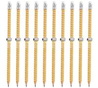JDNH Crayon sensoriel fileté avec écrou pour enfants et adultes - Soulagement du stress - Outil de mise au point silencieux pour salle de classe - Design en bois - Réduction du stress