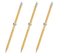 JDNH Crayon sensoriel fileté avec écrou pour enfants et adultes - Soulagement du stress - Outil de mise au point silencieux pour salle de classe - Design en bois - Réduction du stress