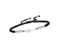 JDNH Design géométrique découpé avec corde tissée personnalisable et confortable en acier inoxydable tissé à la main accessoire de chaîne, One Size, Comme décrit