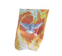 JDNH Foulard de danse avec colombes en mousseline de soie - Voile de ventre - Convient pour les mouvements de scène et les cérémonies