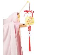 JDNH Lampe lapin colorée pour fête du milieu de l'automne faite à la main, décoration de festival, cadeau pour les amateurs de culture, cadeau de festival d'automne