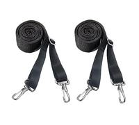 JDNH Lot de 2 mousquetons en acier inoxydable pour bimini - Sangles réglables pour auvent marin - Crochets en nylon inoxydable