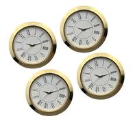 JDNH Lot de 4 têtes d'horloge à quartz multifonctions de 55 mm avec chiffres arabes ou romains pour précision et style dans différents réglages d'horloge