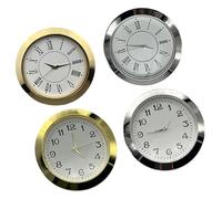 JDNH Lot de 4 têtes d'horloge à quartz multifonctions de 55 mm avec chiffres arabes ou romains pour précision et style dans différents réglages d'horloge
