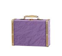 JDNH Malle en cuir robuste européen pratique à l'ancienne, solution de rangement élégante pour les voyageurs et les amateurs de mode, boîte de rangement de voyage