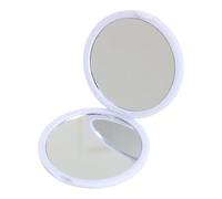 JDNH Miroir cosmétique pliable de taille compacte double face en verre réfléchissant de voyage portable miroir de poche beauté détaillée vanité portable