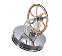 JDNH Modèle de moteur Stirling - Outil éducatif - Démontre la mécanique alimentée par la chaleur pour une utilisation en salle de classe - Modèle de moteur Stirling sûr pour les enfants