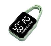 JDNH Montre électronique LED à suspendre avec veilleuse étanche tactile numérique pour homme et femme Cadeau porte-clés Montres de poche tactiles numériques, Vert, taille unique