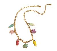 JDNH Perle en céramique vibrante de couleur dopamine pour les femmes à la recherche d'un accessoire élégant pour rehausser leur look lors d'occasions festives, taille unique, Comme décrit, Comme