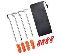 JDNH Piquets de tente portables résistants au vent - Multifonctionnels - Pour la plage - Équipement de survie en plein air - Coupe-vent