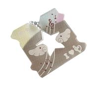 JDNH Porte-clés multifonction en forme de note de musique - Texture acrylique - Convient pour diverses occasions - Accessoire de porte-clés en acrylique, b, taille unique