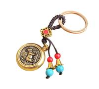 JDNH Porte-clés tendance sur le thème du zodiaque - Texture en laiton - Pour étudiants, professionnels, amateurs de mode et zodiacs chinois, Mouton., taille unique