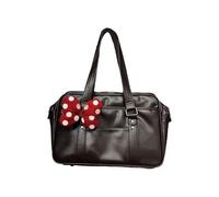 JDNH Sac à bandoulière confortable au design inspiré de Tokyo avec intérieur spacieux en cuir synthétique et rangement organisationnel, sac tendance sous les bras, Noir , One Size