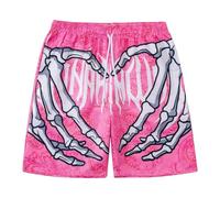 JDNH Short de jogging pour homme avec tissu à séchage rapide, taille élastique et impression 3D tendance, adapté aux modes de vie actifs, short à taille élastique