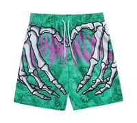 JDNH Short de jogging pour homme avec tissu à séchage rapide, taille élastique et impression 3D tendance, adapté aux modes de vie actifs, short à taille élastique