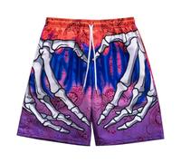 JDNH Short de jogging pour homme avec tissu à séchage rapide, taille élastique et impression 3D tendance, adapté aux modes de vie actifs, short à taille élastique