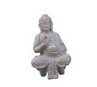 JDNH Statue de Bouddhas pour la maison et l'extérieur, énergie solaire vacillante, lumière de jardin, méditations, décoration de chambre spirituelle, figurine de Bouddhas d'extérieur