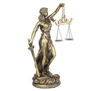 JDNH Statue de la loi grecque en résine avec échelle pour collectionneurs, ornement symbole d'équité