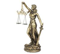 JDNH Statue de la loi grecque en résine avec échelle pour collectionneurs, ornement symbole d'équité