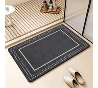 Jdozfo Tapis de Bain Antiderapant Absorbant, Tapis de Douche Super Absorbant à Séchage Rapide, Lavable Bathroom Mat pour Salle de Bain, Éviers Cuisine et L'entrée Sol Classical 100x160cm 6-297