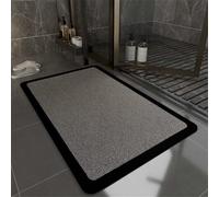 Jdozfo Tapis de Bain Antiderapant Absorbant, Tapis de Douche Super Absorbant à Séchage Rapide, Lavable Bathroom Mat pour Salle de Bain, Éviers Cuisine et L'entrée Sol Classical 100x160cm 6-335