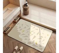 Jdozfo Tapis Salle de Bain Absorbant 100x160cm Tapis de Douche Antidérapant, Lavable Séchage Rapide Bath Mat pour Baignoire, Douche, Chambres, la Buanderie Classical 6-296