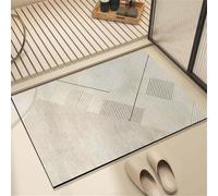 Jdozfo Tapis Salle de Bain Absorbant 100x160cm Tapis de Douche Antidérapant, Lavable Séchage Rapide Bath Mat pour Baignoire, Douche, Chambres, la Buanderie Classical 6-336