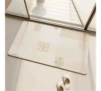 Jdozfo Tapis Salle de Bain Absorbant 100x160cm Tapis de Douche Antidérapant, Lavable Séchage Rapide Bath Mat pour Baignoire, Douche, Chambres, la Buanderie Classical 6-202