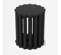 JDPYURV Tabouret Bois Massif, Assise Ronde Décorative, Style Chinois, Tabouret Séparable Quatre en Un, Meuble Intérieur Extérieur(Black,A)