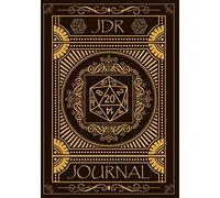 JDR Journal: Carnet de Jeux De Rôle pour Maître du jeu | RPG Game Master | Cahier pour noter vos aventures, Plans, Armes, Stratégies | Idée de cadeau| 150 pages 17,78 cm x 25,4 cm Coloris Marron