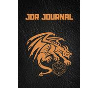 JDR Journal: Dragon - Carnet de jeu de rôle pour maître du jeu - Cahier de jeu de rôle à remplir - 101 pages - 17,8 x 25.4 cm