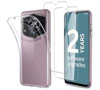 JDXHFF Coque Compatible avec Cubot A30 (6.75") et 2 Pièces Verre trempé écran Film Protecteur - Transparent Souple Silicone Étui Bumper Housse TPU Case Cover Clear