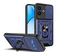 JDXHFF Coque Compatible avec Realme GT 7 / Realme GT 7T (6.78") PC Dur et TPU Silicone Housse Couverture avec 360°degrés Support Rotatif Étui Case Cover Bleu
