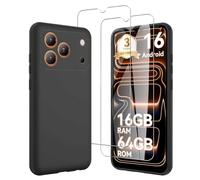 JDXHFF Noir Coque pour Blackview Wave 7C (6.56") et 2X Verre trempé