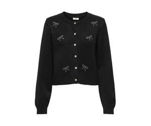 JDY Cardigan 'JDYFaye' noir / argent, Taille L