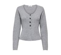 JDY JDY Grey Cinch Waisted Button Cardigan