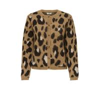 JDY Cardigan marron / cognac / blanc, Taille XS