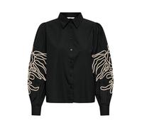 JDY Chemisier 'JDYARIELLE' crème / noir, Taille M