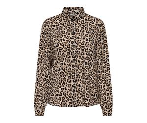 JDY Chemisier 'JDYBROOKE' beige / greige / noir, Taille M