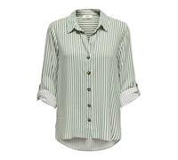 JDY Chemisier 'JDYLAUREL' vert / blanc, Taille M
