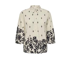JDY Chemisier 'JDYMaggie' crème / noir, Taille XS