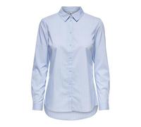 JdY Damen Jdymio L/S Shirt Wvn Noos Bluse, Blau (Cashmere Blue Stripes: Cloud Dancer), 40 EU